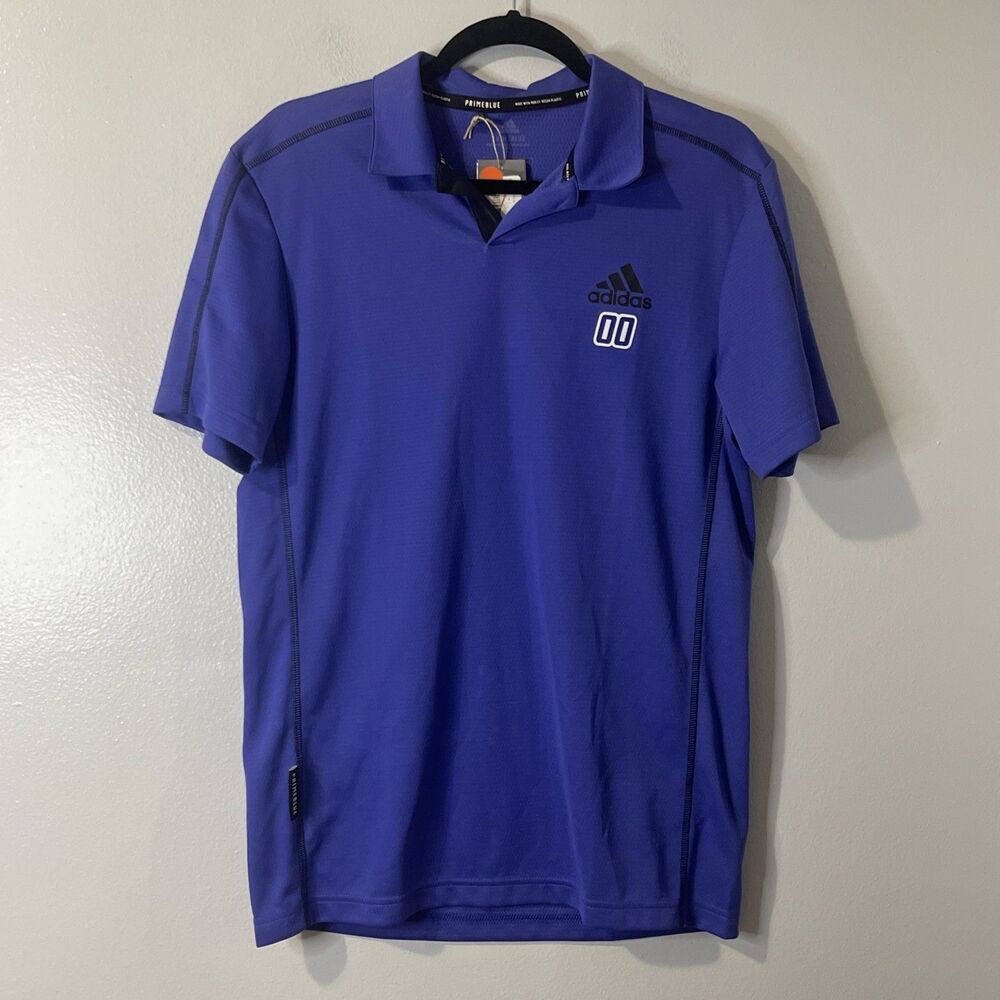 ADIDAS Primeblue Heat.RDY Polo Golf Shirt Size Small Blue NEW Performance Active